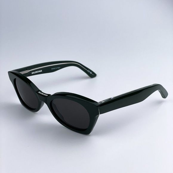 Balenciaga BB0230S 006 Sunglasses Green Grey Cat Eye Women